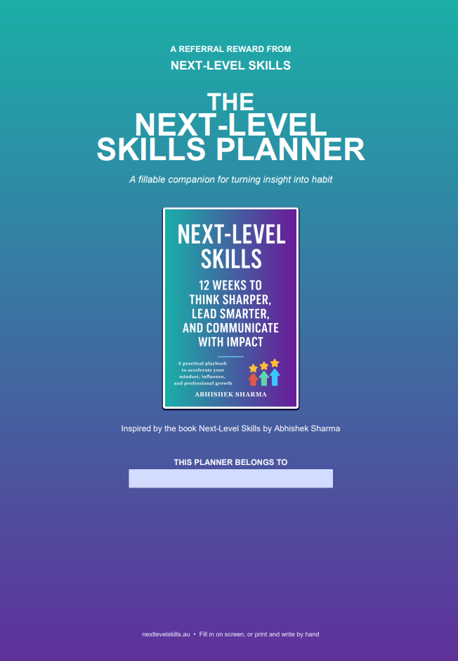 Next-Level Planner, page 1